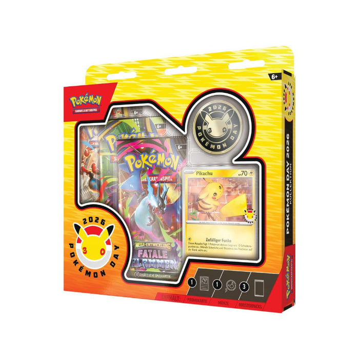 Pokémon TCG – Fatale Flammen Pokémon Day 2026 Kollektion | Deutsche Version