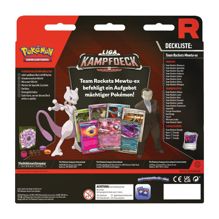 Pokémon TCG – Liga Kampfdeck Team Rocket Mewtu ex | Deutsche Version