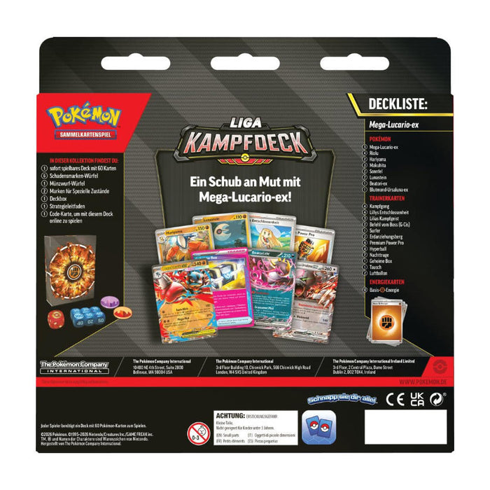 Pokémon TCG – Liga-Kampfdeck Mega-Lucario-ex | Deutsche Edition