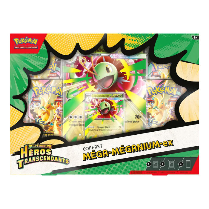 Pokémon TCG – Mega Evolution Meganium ex Box (FR) | Heros Transcendants 