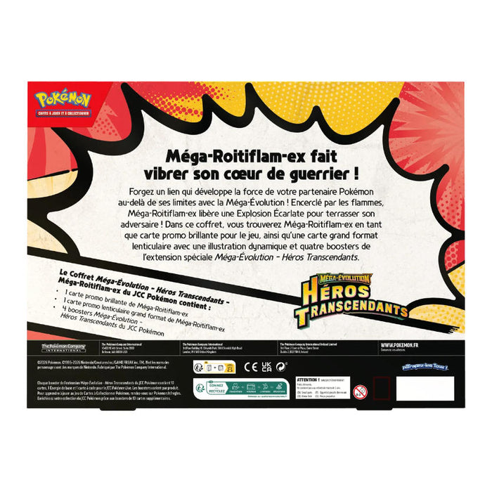 Pokémon TCG – Mega Evolution Roitiflam ex Box (FR) | Heros Transcendants