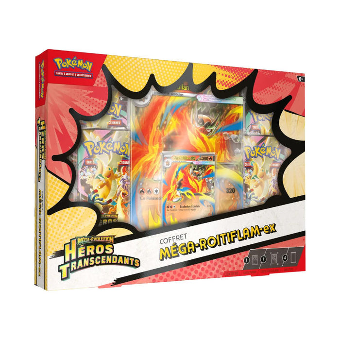 Pokémon TCG – Mega Evolution Roitiflam ex Box (FR) | Heros Transcendants