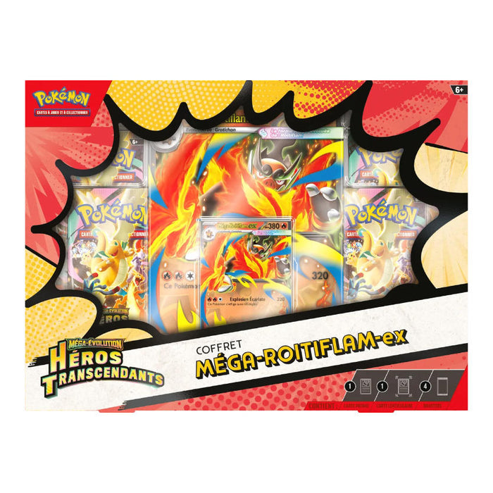 Pokémon TCG – Mega Evolution Roitiflam ex Box (FR) | Heros Transcendants