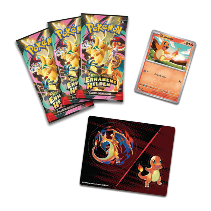Pokémon TCG – Erhabene Helden Tech-Sticker-Kollektion Glumanda| Deutsche Version