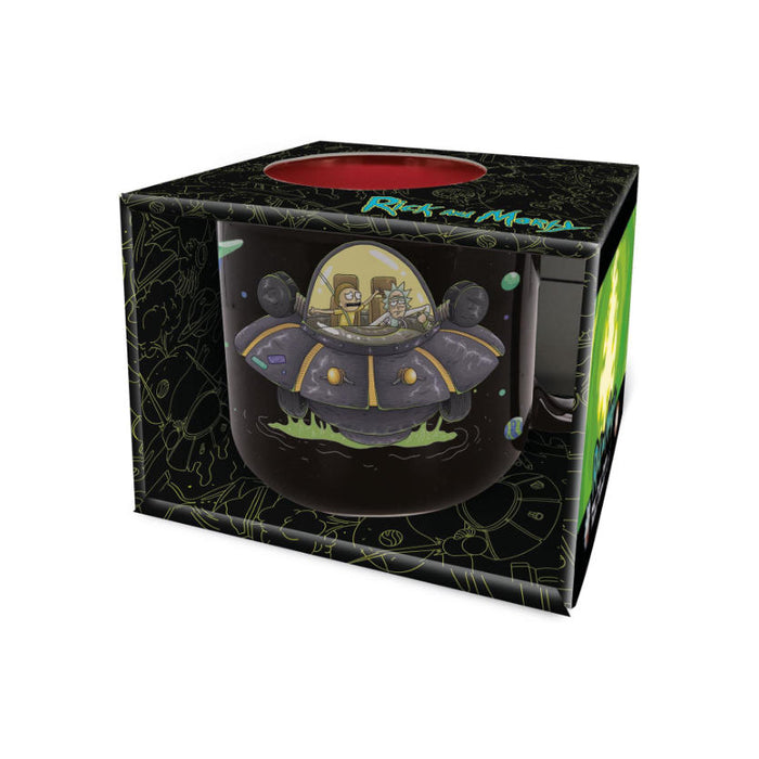 Rick and Morty – UFO Keramiktasse | Offizielle Rick and Morty Tasse in Geschenkbox