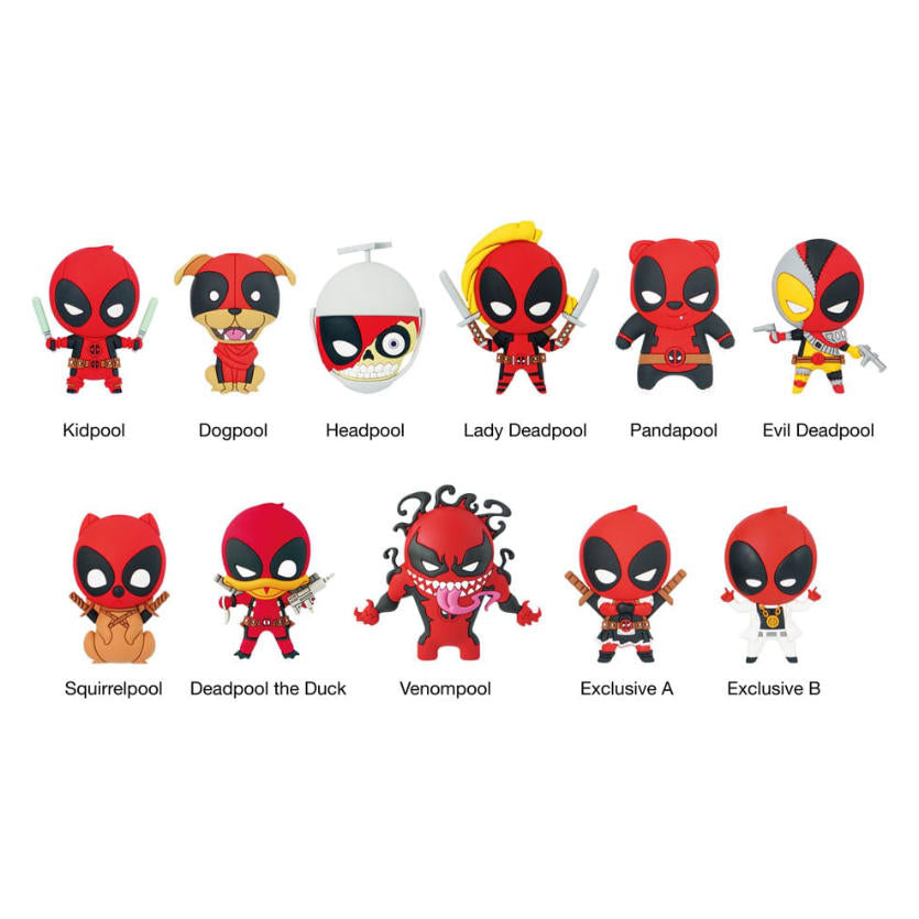 Marvel - Deadpool Serie 3 - PVC-Taschenanhänger (1 Stück - Blind Bag)