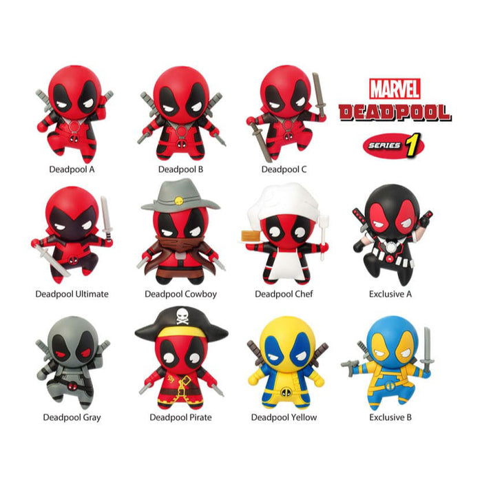 Marvel - Deadpool Serie 1 - PVC-Taschenanhänger (1 Stück - Blind Bag)