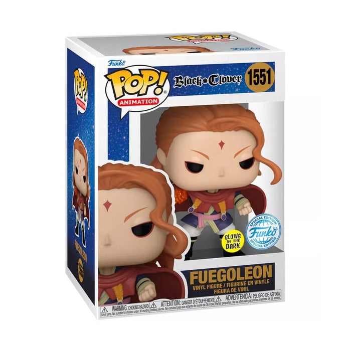 Funko Pop! Black Clover - Fuegoleon (GITD) 1555 (Box Beschädigt) - Pop Hero