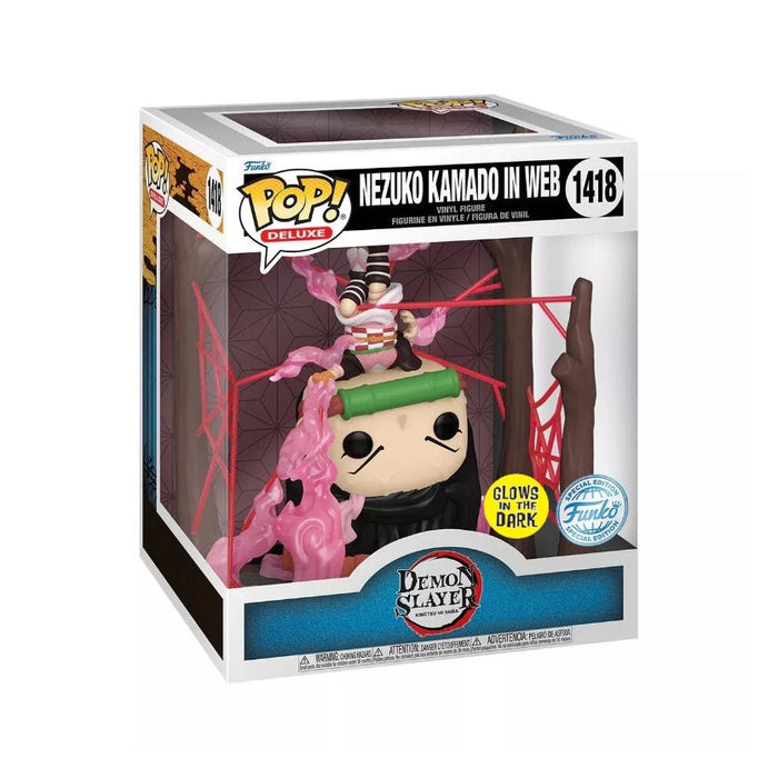 Funko Pop! Demon Slayer - Nezuko Kamado In Web (GITD) 1418 - Pop Hero