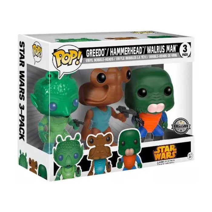 Funko Pop! Star Wars - Greedo / Hammerhead / Walrus Man (3er Pack) - Pop Hero