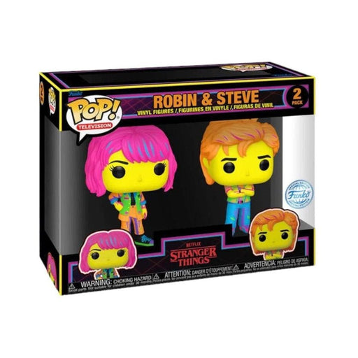 Funko Pop! Stranger Things - Robin & Steve (Black Light) (2er Pack) - Pop Hero