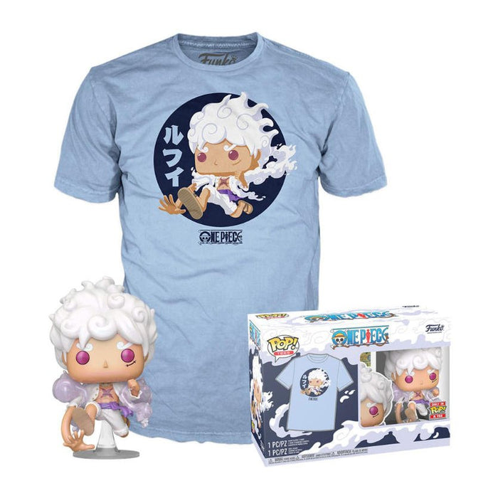 Funko Pop! & Tee Set, One Piece - Luffy Gear Five inkl. T-Shirt - Pop Hero
