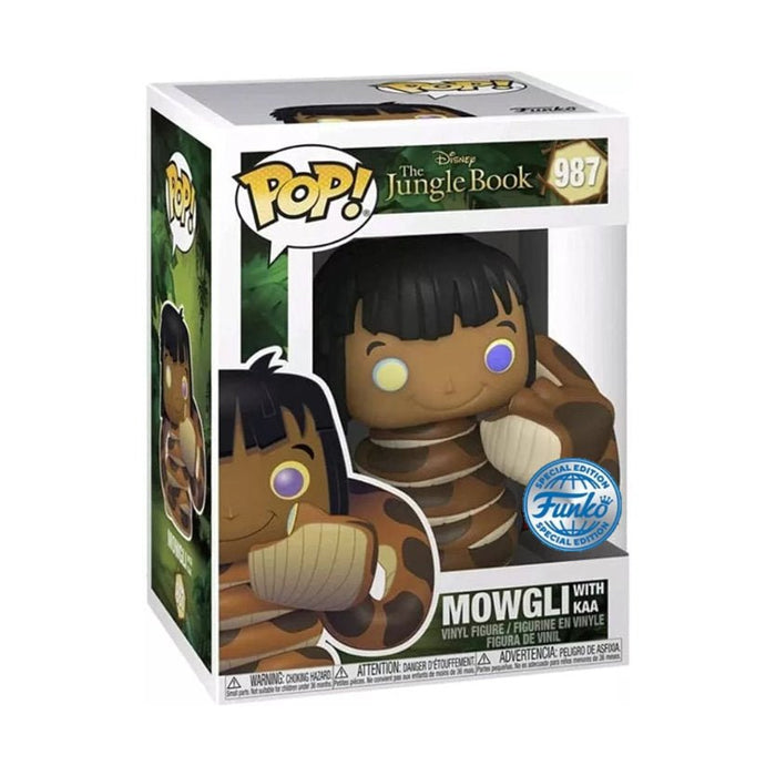 Funko Pop! The Jungle Book - Mowgli With Kaa 987 - Pop Hero
