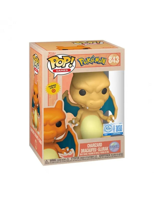 Funko Pop! Pokémon – Charizard / Glurak (Soft Color) #843 | Exklusive Vinyl Figur