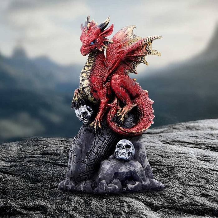 Nemesis Now – Vermillion Rune Protector | Drachen Figur