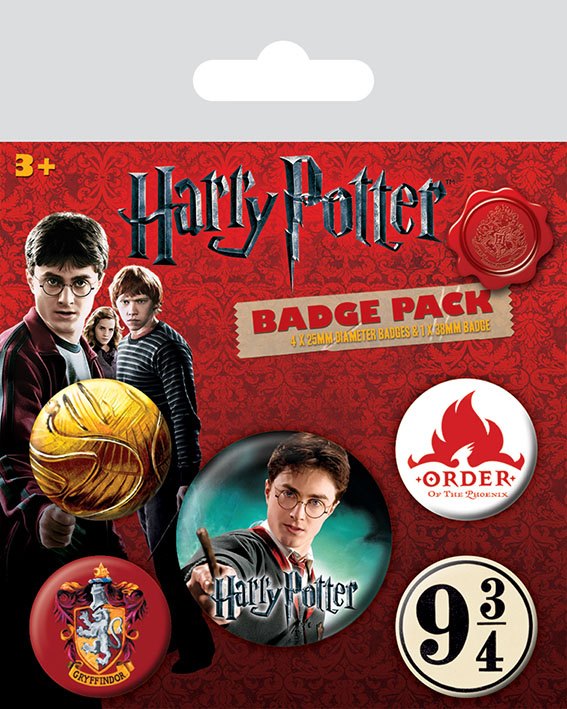 Harray Potter Gryffindor Buttons (5er-Pack)