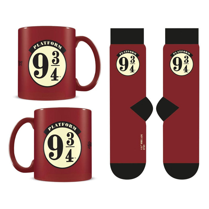 Harry Potter 9 3/4 - Set Tasse und Socken