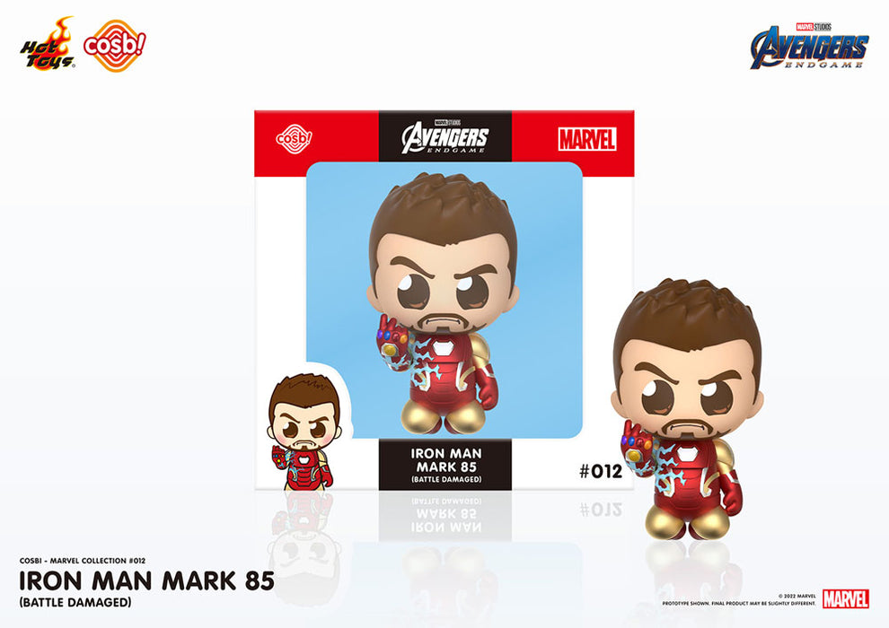 Avengers: Endgame Cosbi Minifigur - Iron Man Mark 85 Battle (8 cm)