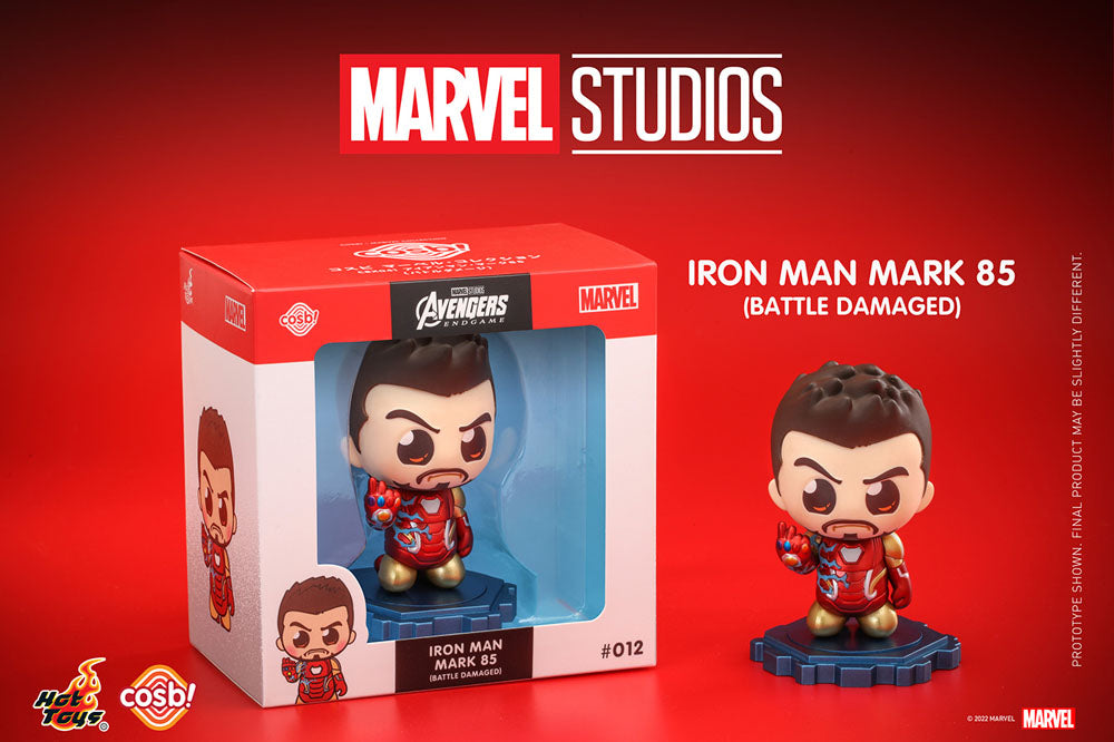 Avengers: Endgame Cosbi Minifigur - Iron Man Mark 85 Battle (8 cm)