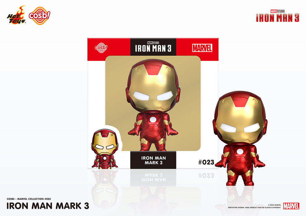 Iron-Man 3: Cosbi Minifigur - Iron Man Mark 3 (8 cm)