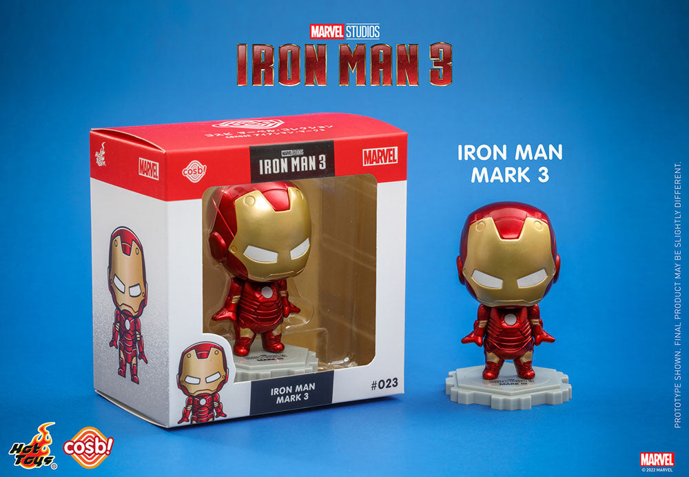 Iron-Man 3: Cosbi Minifigur - Iron Man Mark 3 (8 cm)