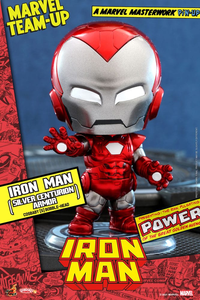 Marvel - Cosbaby Minifigur - Iron Man Silver Centurion Armor (10 cm)