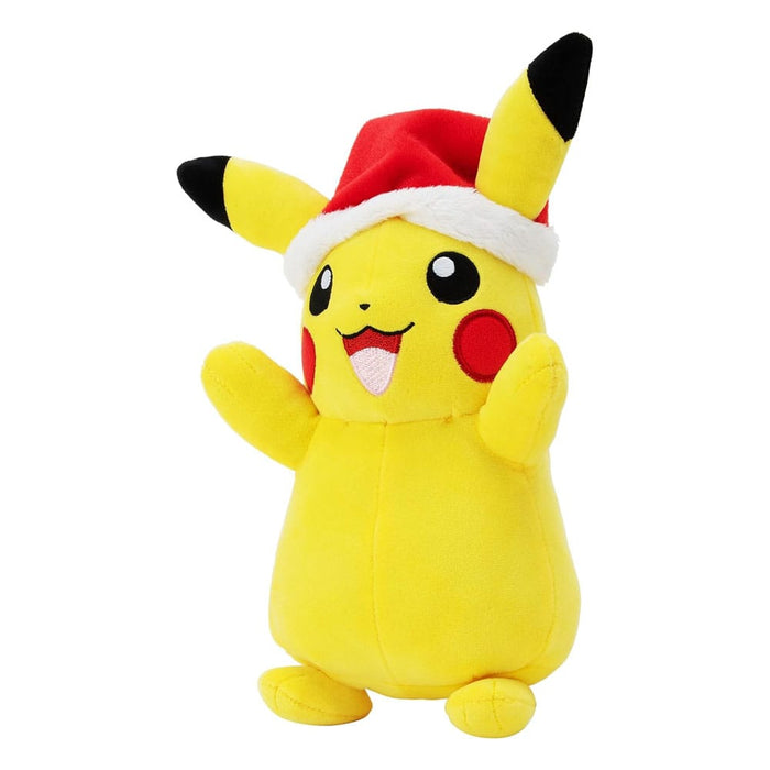 Pokémon Plüsch – Winter Pikachu mit Weihnachtsmütze | Plüschfigur