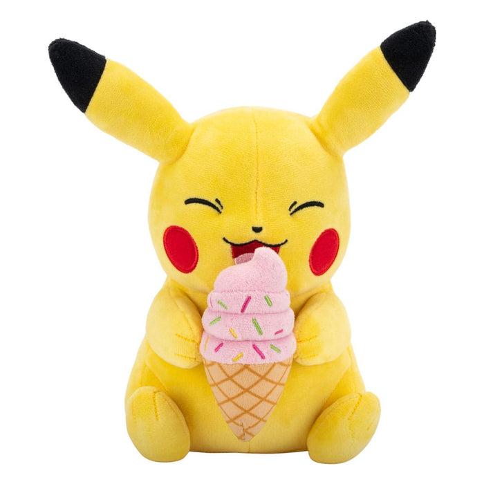 Pokemon Plüschfigur - Pikachu mit Eis