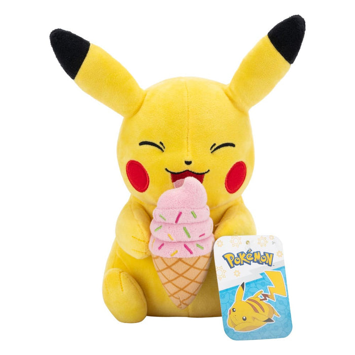 Pokemon Plüschfigur - Pikachu mit Eis