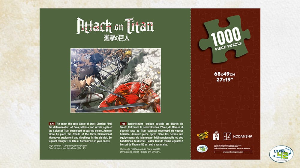 Attack on Titan Puzzle (1000 Teile)