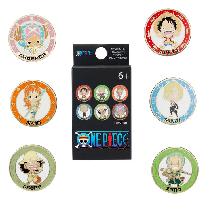 Loungefly – One Piece Ansteck-Pins Blind Box (Chibi Muertos, 12er Sortiment) | Exklusive Pins