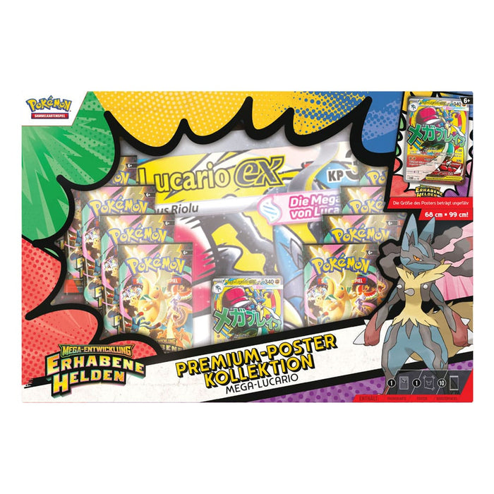 Pokémon TCG – Premium Poster Kollektion Mega Lucario ex (Deutsch) | Erhabene Helden 