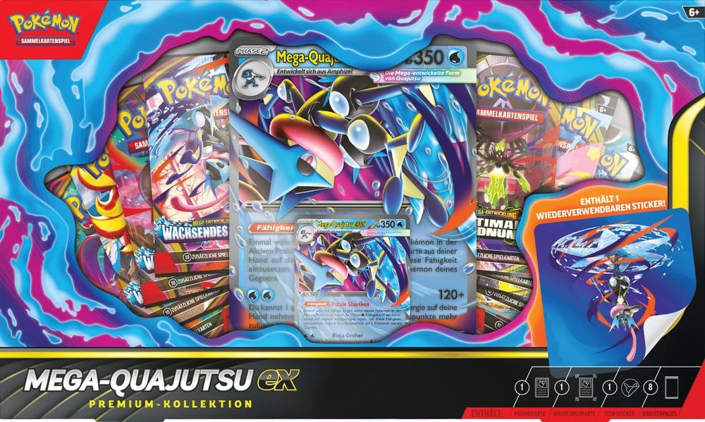 Pokémon TCG – Premium-Kollektion Mega-Quajutsu-ex | Deutsche Version