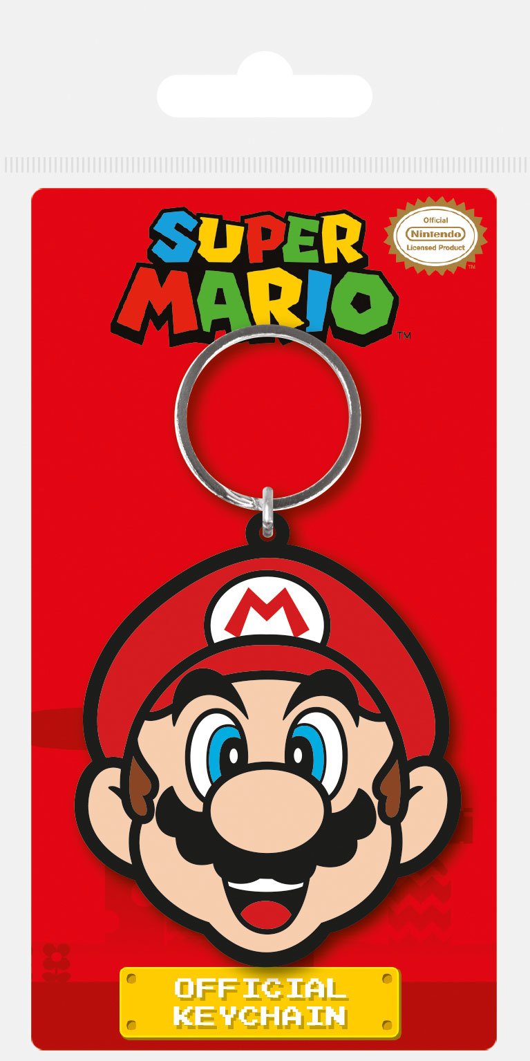 Super Mario - Gummi Schlüsselanhänger Mario