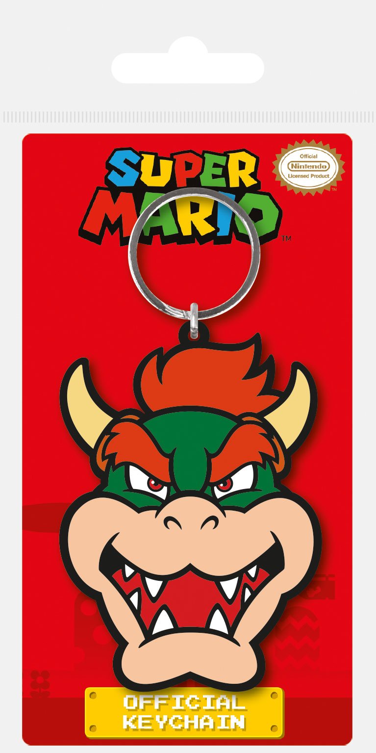 Super Mario - Gummi Schlüsselanhänger Bowser