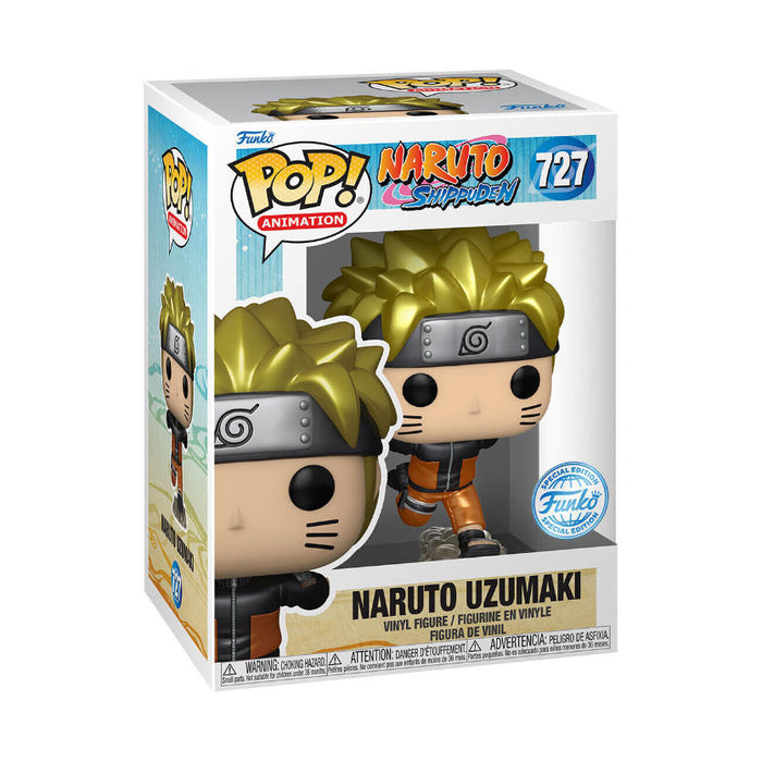 Funko Pop! & Tee Set, Naruto Shippuden - Naruto (Metallic) inkl. T-Shirt